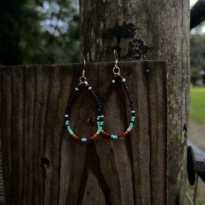Native western beaded earrings